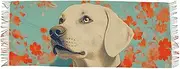 [XYMZR] Cute Labrador Portrait Women’s Scarf Soft Warm Long Scarves Shawl Wrap for Winter Autumn Spring Travel Office Home, Multi-colored