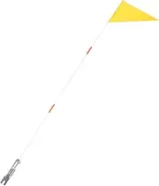 ibasenice 1 Set Bicycle Safety Flag Triangular Flag with Pole and Mounting Bracket High Visibility Cycling Supply for Enhanced Safety Bikes