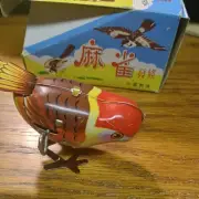 Vintage Wind-up/Clockwork Sparrow Boxed - New Old Stock - Made in China