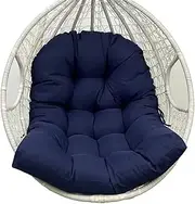 Hanging Egg Chair Cushion, Navy Blue Cushion for Hanging Egg Chair, Waterproof Rocking Chair Cushion, Thickened Hanging Egg Chair Cushion for Patio, Garden Hanging Basket Chair Seat (Cushion