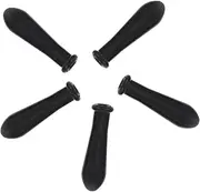Healifty Silicone Dropper Caps for Pipettes 5pcs Graduated Dropper Tips Lab Equipment Random Color
