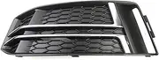 Auto Front Left Or Right Bumper Fog Lamp Honeycomb Lower Mesh Grille Compatible For Audi A4 B9 2017 2018 2019 8W0807681F 8W0807682F(Left)