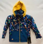 Quiksilver Boys Little Mission Snow Ski Winter Jacket Snow Aloha Size 6-7 NEW