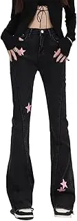 [HBER] Low Rise Flare Pants for Women Bell Bottom Casual Fashion Bootcut Leggings Y2k