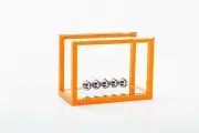 Asian Home Newtons Cradle Balance Balls, 5 Pendulum Balls, with Mirror Desk...