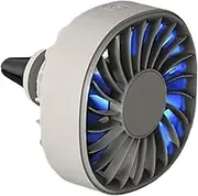 Car Clip Fan, Car Fan for Vent, Electric Vehicle Fan - Personal Cooling Device with LED Lights for Hot Weather, 3 Speed Fri
