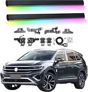BJOHQ Electric Running Boards Compatible for VW Talagon 2021-2025 with Light, SUV, Off-Road & Pickup Trucks - Retractable Truck Steps & Nerf Bars