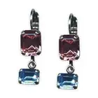 Earrings by Mariana Cotton Candy Coll. Lovely Lt Rose & Aquamarine Austrian C...