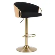 NNEDSZ JENSEN GOLD GAS LIFT BAR STOOL