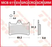 TRW Lucas Sintered lining MCB611SV