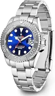 [CADISEN] Men's Automatic Watch Elegant Casual Business Mechanical Watch with Sapphire Glass Stainless Steel Strap