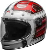 Bell Bullitt DLX Barracuda Helmet, white-red-blue, Size S for Men White Red Blue