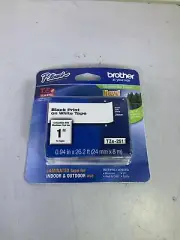 Brother Genuine P-Touch TZe-251 Laminated Tape, Black Print on White - NG P2B