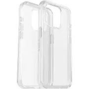 OtterBox 77-92641 Symmetry Apple iPhone 15 Pro 6.1" Case Clear, Antimicrobial, DROP+ 3X