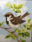 "Sparrow" Printed Needlepoint Tapestry Kit 3315K