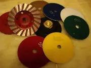 4" Diamond Granite Marble Polishing Pad concrete travertine grinding cup 46+1