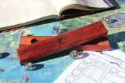 AUSTRALIAN MADE TIMBER DND TABLETOP RPG DICE VAULT/DICE BOX RED GUM
