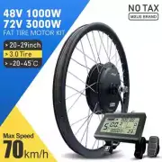 E-bike Conversion Kit 20-29Inch 700C 48V 1000W 72V 3000W Brushless Hub Motor