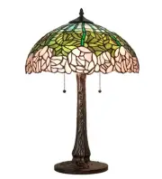 Meyda Tiffany 242043 Tiffany Cabbage Rose 3 Light 22" Tall Buffet - MultiColor
