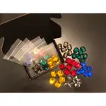 璀璨寶石桌遊配件-立體單面立體寶石道具 桌遊道具 TOKEN 一套40顆 附贈黑色收納盒一個