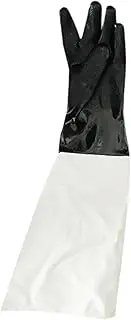 Eigell Sand Blasting Canvas Rubber Glove Versatile 23.6inch Long Protective for Gardening