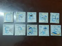 在飛比找Yahoo!奇摩拍賣優惠-日本郵票 機器貓郵票 信銷4153