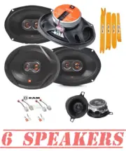 JBL GX 6"x9" Front-Rear Door & 3.5" Dash Speakers for 2009-2022 RAM 1500,2500