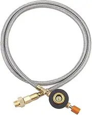 Flat Gas Tank Adapter, Gas Tank Adapter Hose Outdoor Propane Extension Pipe Camping Stove Converter for Home