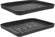 Indoor Dog Potty Tray 2pcs Plastic Boot Mat Shoe Trays for Entryway Boot Rack Pet Food Mat Stain Resistant