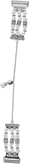 [OSALADI] Strap Pearl Chain Smart Watch for Women Watch Bracelet Band Pearl Band Pearl Watchband Dainty Bracelets Para Mujer Watch Chain Stainless Gold
