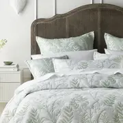 Bianca Eden Double Polyester Bedspread/2x Pillowcases Home Bedding Set Sage