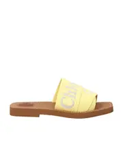 Chloé Woody Flat Mules 34,35,36 Yellow