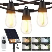 Brightech Ambience Pro Solar String Lights for Outside - Super Bright Remote