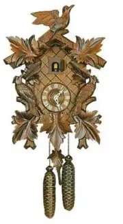 DOLD 8-94, 7 Leaves, 3 Birds, 8 Day German Cuckoo Clock