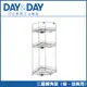 【DAY&DAY】 304不鏽鋼三層轉角架-掛放兩用(ST3033S-3CH)