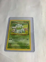 BULBASAUR 44/102 SHADOWLESS - Pokemon Card - 1999 BASE SET WIZARDS