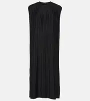 [Joseph] Joseph Plissé jersey midi dress AU 12 black