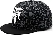 [HAMKVBPR] Baseball Cap Unisex Men's Hip Hop Flat Cap Baseball Cap Dance Cap Outdoor Flat Cap Outdoor Sports Hat(A)