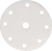 Makita 100 Grit Hook and Loop 9 Hole Sanding Disc, White, 150 mm Pad Diameter (Pack of 10)