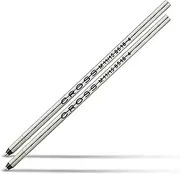 Cross Mini Ballpoint Pen Refill, Medium Black, Fits Tech 3, Autocross, Compact, Leather Accessory Pens, 2 Per Card (8518-4)