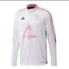 Juventus Adidas Size L Pharrell Williams Humanrace 1/4 Zip Jacket White/Pink Ca6