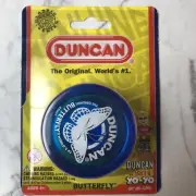 Duncan Butterfly Yo-Yo Beginner with String Steel Axle Blue Genuine Sealed New
