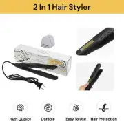 Hair Straightener Curler Dry Ceramic Curling Iron Ultra Smooth 2 in 1 Hair Tool