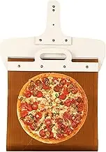 Sliding Pizza Peel, The Pizza Peel That Transfers Pizza Perfectly | Non-Stick, Pala Pizza Scorrevole, Pizza Paddle with Detachable Wood Handle, Pizza Spatula Paddle for Indoor & Outdoor 50x35 cm