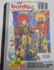 Burda 3840 Childs Clown costume Bello & Picco Sewing Pattern sz 2-6