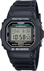 [G-Shock] CASIO DW5600-1 Mens Black Digital Watch with Black Band
