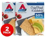 2 X Atkins Low-Carb Crispbread 100G