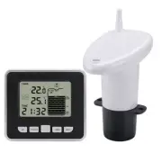 6X( Ultrasonic Water Tank Liquid Level Meter with Temperature Sensor Z5F5)3963