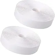 WEKAMOS 5M Double Sided Hook Loop Adhesive Tape Durable Fastening for Electronics Furniture and Industrial Use Easy to Install White Color