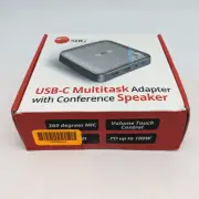 Siig JU-DK0S11-S1 Mini-Dock USB-C Multitask Adapter w/ Conference Speaker